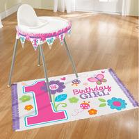 Sweet 1st Birthday Girl Party High Chair Decorations