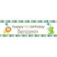 Sweet at One Boy Personalised Party Banner