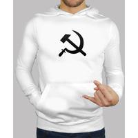 sweatshirt white hammer and sickle