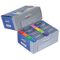 swsh classbox 32 high performance plastic erasers assorted