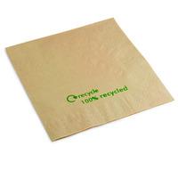 Swantex Recycled Kraft Napkins 33cm 2ply (Pack of 100)