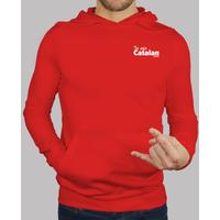 sweatshirt hooded man, red