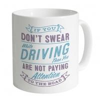 swearing while driving mug