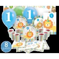 Sweet At One Boy 1st Birthday Ultimate Party Kit 8 Guests