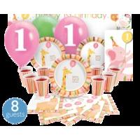 Sweet At One Girl Ultimate Party Kit 8 Guests