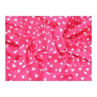 Sweet Heart Print Polycotton Dress Fabric