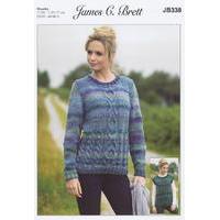 Sweater and Slipover in James C. Brett Marble Chunky (JB338)