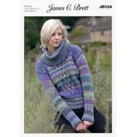 sweater in james c brett marble chunky jb024