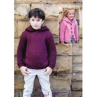 Sweater & Jacket In Hayfield Chunky with Wool (2414)