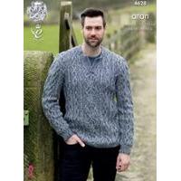 Sweater & Slipover in King Cole Fashion Aran Combo (4628)