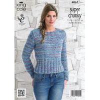 Sweaters in King Cole Super Chunky (4067)