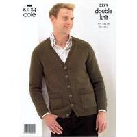 Sweater and Cardigan in King Cole Merino DK (3271)