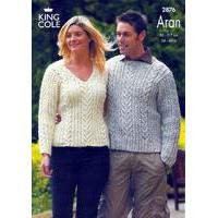 sweaters knitted in king cole fashion aran 2876