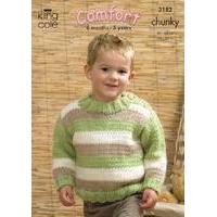 Sweaters and Cardigan in King Cole Comfort Chunky (3182)