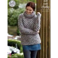 Sweater and Coatigan in King Cole Super Chunky Twist - Big Value (4609)