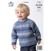 Sweater & Cardigan in King Cole Splash DK (3146)