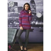 Sweater and Cardigan in King Cole Shine DK (4379)