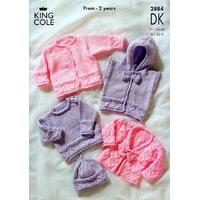 Sweater, Hoody & Cardigans in King Cole Baby DK (2884)