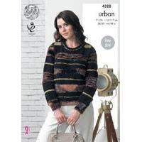 Sweater, Hat, Cowl and Scarf in King Cole Urban (4328)
