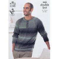 sweaters in king cole country tweed dk 3830