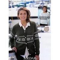 Sweater and Cardigan in Sirdar Country Style DK (9438)