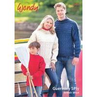 Sweater in Wendy Guernsey 5 Ply (5943)