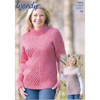 sweater and tunic in wendy merino dk 5931