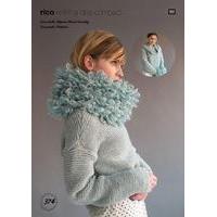 Sweater and Snood in Rico Design Essentials Alpaca Blend Chunky/Essentials Mohair (374)