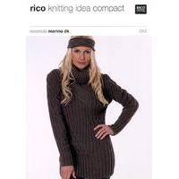 sweater with cable pattern in rico design essentials merino dk 043