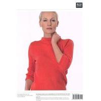 sweater with diagonal stitches in rico design essentials merino dk 041