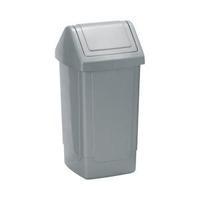 swing top bin 40 litre metallic 504901504902