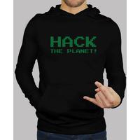 sweatshirt hack the planet!