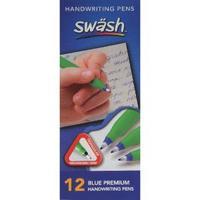 Swash Komfigrip Handwriting Blue Pen Pack of 12 THW12BU