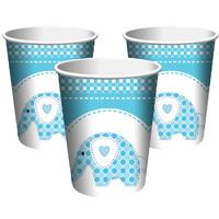 sweet baby boy elephant paper party cups