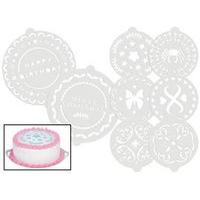 Sweetly Does It Pack Of 8 Decorative Cake Stencils
