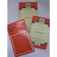 Swansea, Cardigan, Carmarthen and Tenby . Ordnance Survey one-inch maps of great Britain