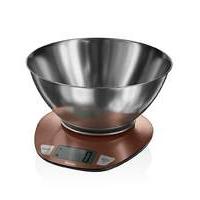 swan electronic scale with bowl copper