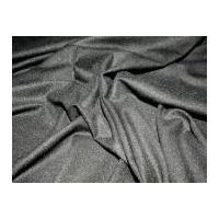 Swirl Design Soft Crepe Suiting Dress Fabric Black & Silver