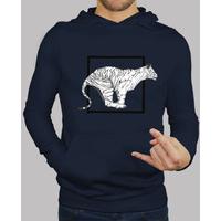 sweatshirt white tiger