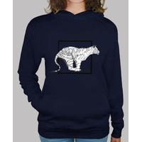 sweatshirt white tiger