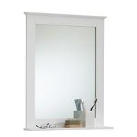 sweden3 bathroom mirror in white with shelf