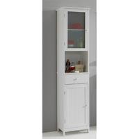 Sweden1 Free Standing Tall Bathroom Cabinet In White