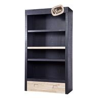 Swansea Modern Display Cabinet In Black Pine