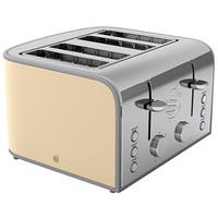 Swan Retro 4-slice Toaster, Buttermilk