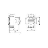 Switch disconnector fuse 25 A 1 x 90 ° Grey, Black BACO BA0174005 1 pc(s)