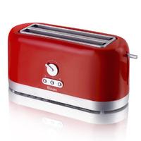 Swan Red 4 Slice Longslot Toaster