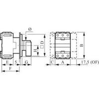 switch disconnector fuse 32 a 1 x 90 grey black baco ba174102 1 pcs