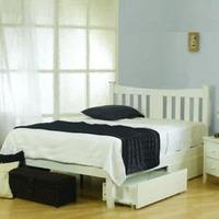 Sweet Dreams Kingfisher 4FT 6 Double Bedstead - White