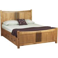 sweet dreams curlew wooden bed frame kingsize wild cherry