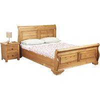 Sweet Dreams Jackdaw Sleigh Bed - Kingsize - Wild Cherry